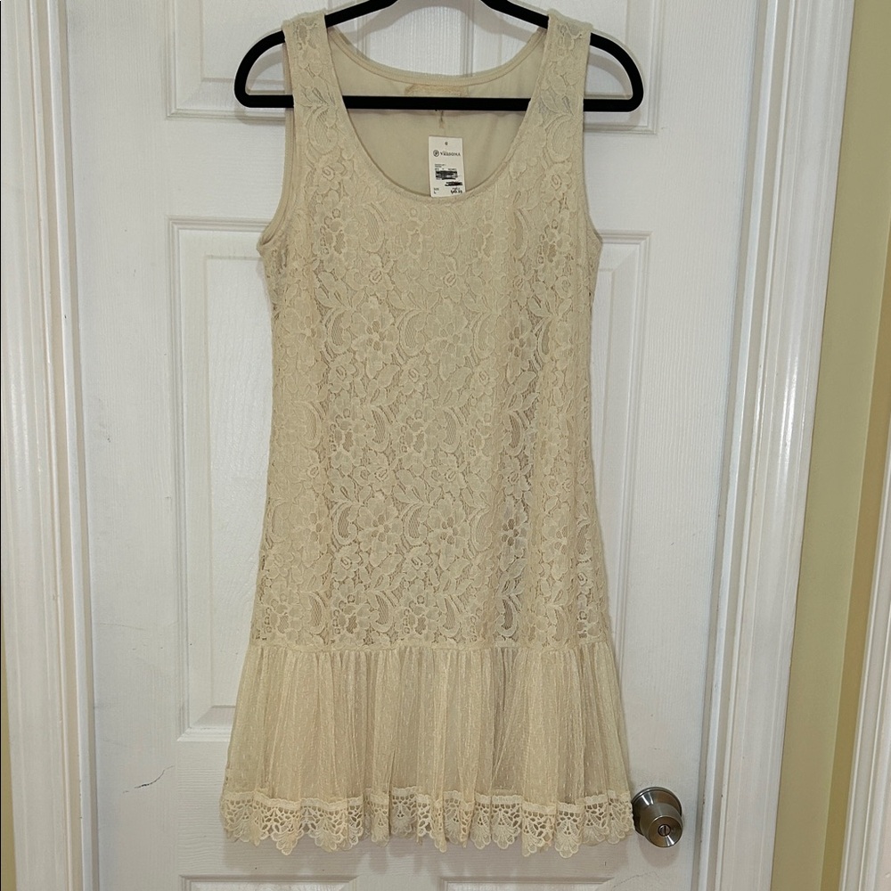 A'Reve Cream Lace Detail Top
